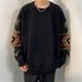 Retro Ethnic Style Thick Sweater Men's Round Neck Knitted Sweater Pullover Base Line Sweater_viptrois.com