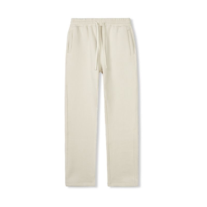 Men's Clothing Heavyweight Plush Sports Pants Youth Solid Color Loose Straight Trousers Basic Men's Sweatpants_viptrois.com
