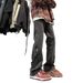 American Retro Zipper Jeans Men's 2024 New Summer Casual Straight Pants High Street Vibe Trendy Brand_viptrois.com