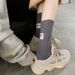 Men And Women's Vintage 1977 Label Cotton Socks - Double Needle Stitching, Breathable, Anti-Friction, Unisex Casual Sports Socks For All Seasons_viptrois.com