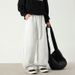 Monochrome Man- Side Stripe Textured Casual Spring Style Draped Sweatpants Loose Wide-Leg Pants High Street Trendy Brand Scimitar Sports_viptrois.com