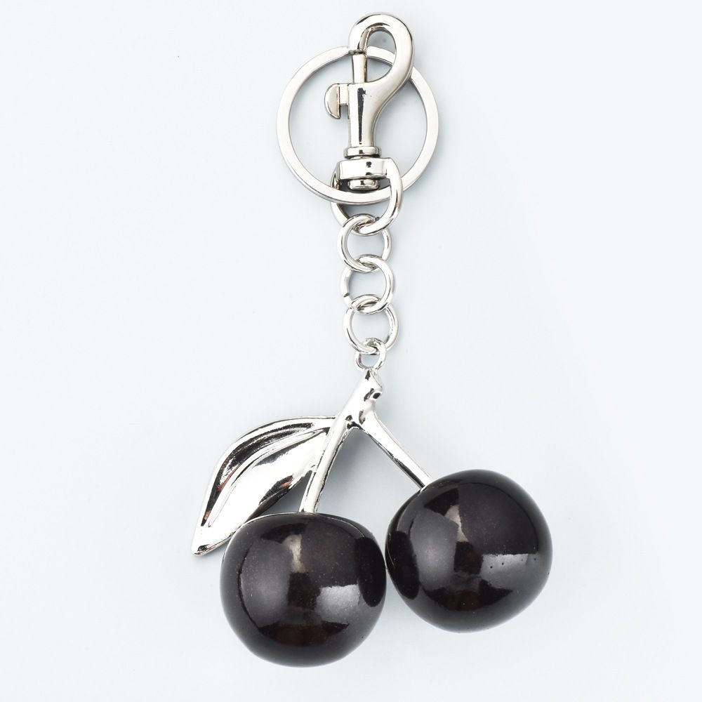 Bag Charm Factory Direct Sales Hot Selling Multi Color Cherry Lock Ring Fashion Personality Bag Fruit Pendant Accessories Jewelry Wholesale_viptrois.com