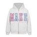 American Style Colorful Pearl Letter Hoodie Men And Women, Loose Vintage High Street Couple Jacket For Autumn_viptrois.com