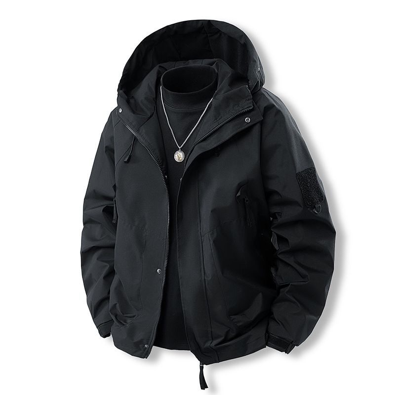 Men's Clothing Outdoor Jacket Men's Windproof Waterproof Mountaineering Clothes Couple Style Hooded Jacket Men_viptrois.com