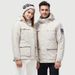 Men's Clothing Waterproof Three-in-One Two-Piece Jacket Solid Color Workwear Jacket Removable Duck cotton Liner_viptrois.com