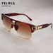 Men's Square Retro Sunglasses Fashionable Outdoor Driving Lampshade Glasses UV Protection-_viptrois.com