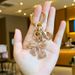 Diamond Colored Zircon Bow Pendant Rainbow Pendant Bag Keychain Pendant Bow_viptrois.com