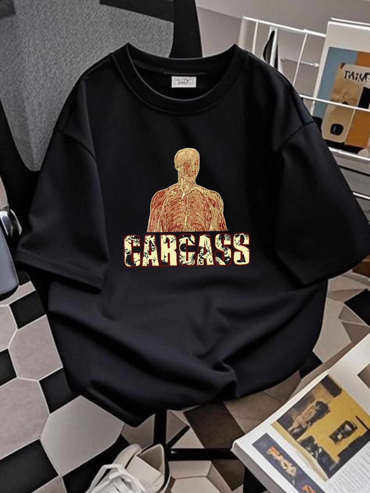 Napalm Death Carcass Band T-shirt, Remake Shirt, New Black Shirt TE6444 Soft Stylish Versatile Designer Clothes Unisex Summer Slightly Graphic_viptrois.com