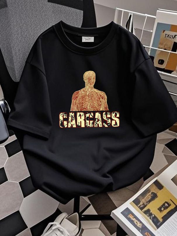 Napalm Death Carcass Band T-shirt, Remake Shirt, New Black Shirt TE6444 Soft Stylish Versatile Designer Clothes Unisex Summer Slightly Graphic_viptrois.com