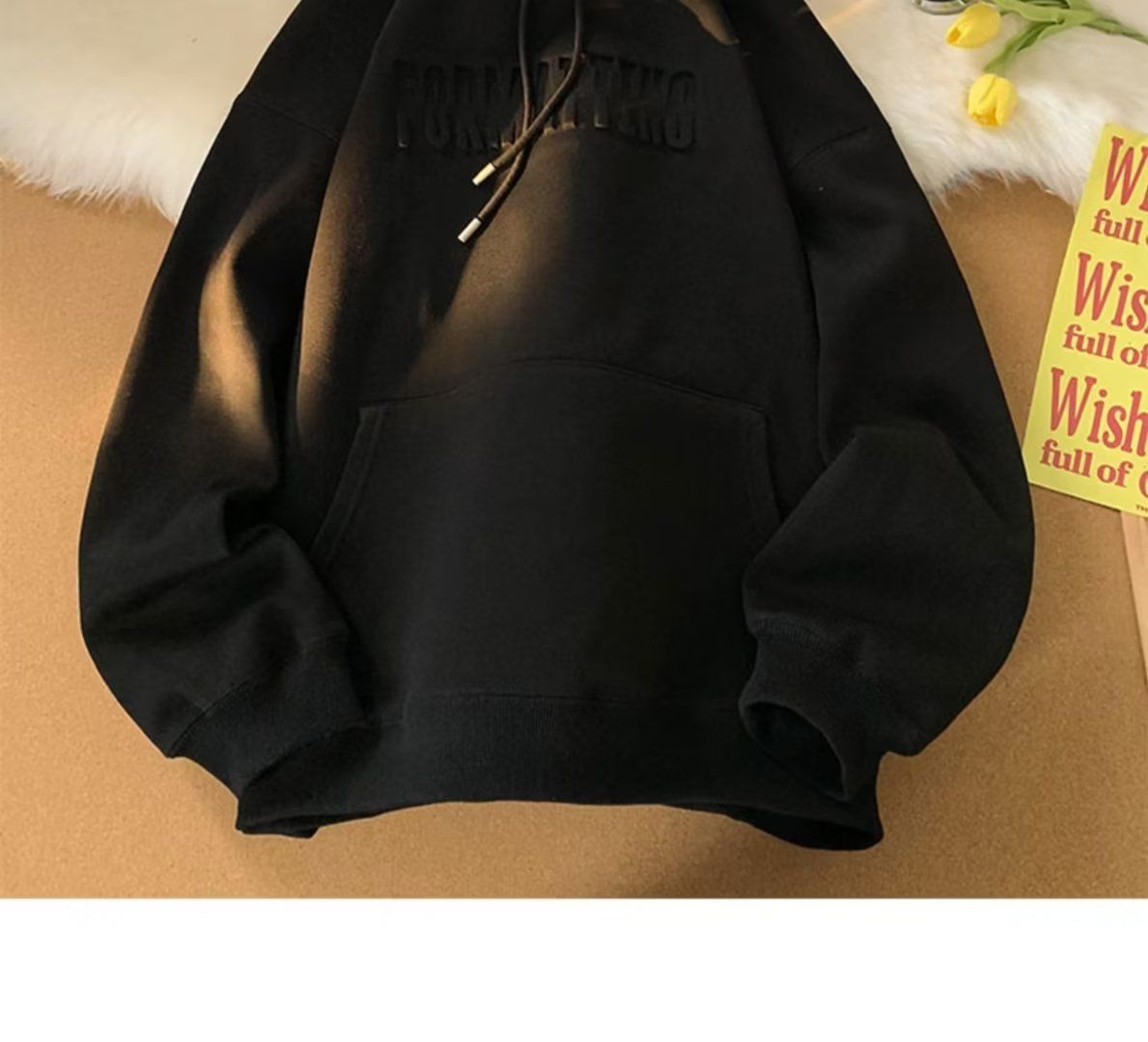 Autumn And Winter Versatile Hoodie, Letter Hooded Jacket, Trendy Loose Casual Top_viptrois.com