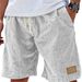 Men's Vintage Linen Relaxed Shorts – Breathable & Stylish For Summer Holidays (S-5xl, 10 Colors, Casual Comfort, Lightweight 260g Fabric)_viptrois.com