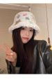Fisherman's hat children autumn and winter 2024 new thickened plush cute basin hat versatile face small cold hat warm hat_viptrois.com