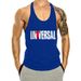 Men's Clothing Fitness Brothers Muscle Loose Casual Sports Basketball Running I Shaped Vest Cotton_viptrois.com