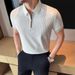 High End Men's Business Shirt Summer New Style Breathable Outdoor Thin Versatile Short Sleeved Collared Trendy Shirt_viptrois.com