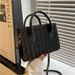 Women's Shoulder Bags A Trendy Solid-color Pp Woven, Elegant And Retro Small Square Single-shoulder Crossbody Bag For A Stylish And Trendy Woman_viptrois.com