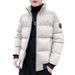Thick Simple Winter Jacket Men's Tiger Head Cotton Coat M-8Xl Large_viptrois.com