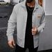 Men's Casual Long Sleeve Shirt With Waffle Texture, Button-Down Collar & Utility Pockets – Relaxed Fit For Autumn_viptrois.com