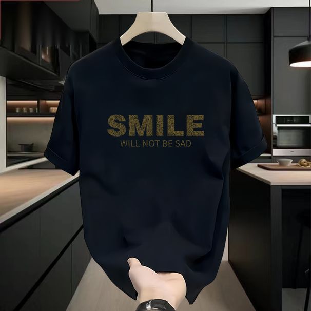 Premium Cotton T-Shirt For Men – Oversized Fit With Trendy Print | Breathable Summer Tee (S-5XL) | Soft & Stylish Streetwear Essential_viptrois.com