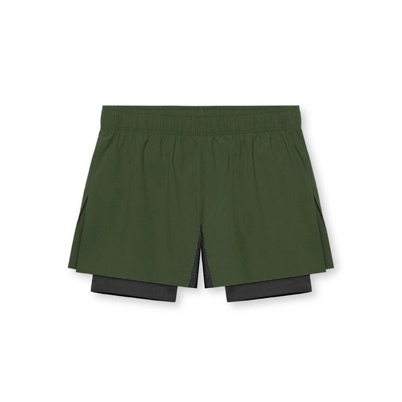 Men's Clothing New Men's Shorts With Lining Two Piece Three Pointer Knee Length Basketball Shorts Training Sports Pants_viptrois.com