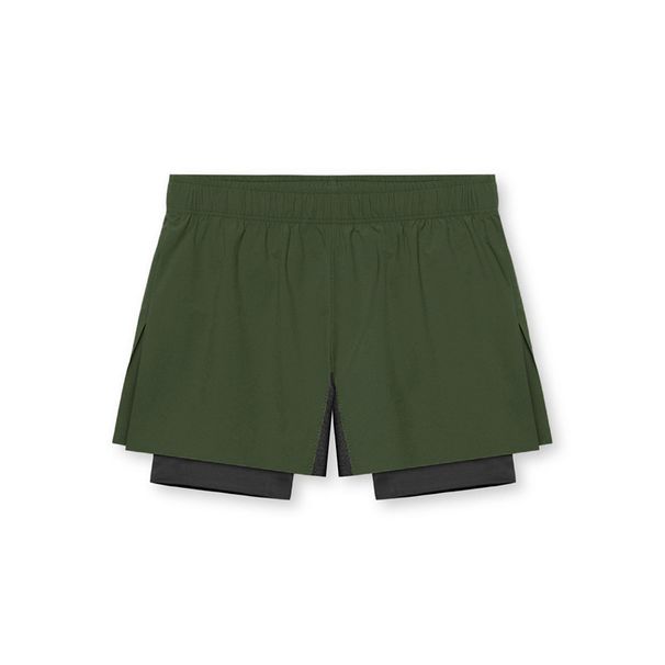 Men's Clothing New Men's Shorts With Lining Two Piece Three Pointer Knee Length Basketball Shorts Training Sports Pants_viptrois.com