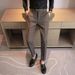 British Yapi Men's Suit Pants, Men's Coffee Color, High-end Feeling, Ruffian And Handsome Formal Business Suit Pants, Summer Small Foot Sagging Pants_viptrois.com