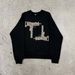 Unisex Streetwear Dark Style Pullover Hoodie With 3d Leopard Print & Uzi Graphic - Oversized Fit, Black_viptrois.com