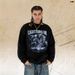 American Street Style Round Neck Long Sleeve Horse Year Print T-Shirt Men And Women Couples Casual Top_viptrois.com
