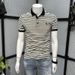 Striped POLO Shirt Men's Short-sleeved T-shirt Summer Solid Color New Casual Round Neck High-end Trendy Brand Versatile Slim-fit T-shirt_viptrois.com