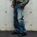 Wide Leg Jeans For Teenagers Exclusive Street Style High Street Edgy Splatter Pants_viptrois.com