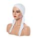 New multi color turban hat curved hat solid color turban hat ladies hat long tail hat fashion headband female style_viptrois.com