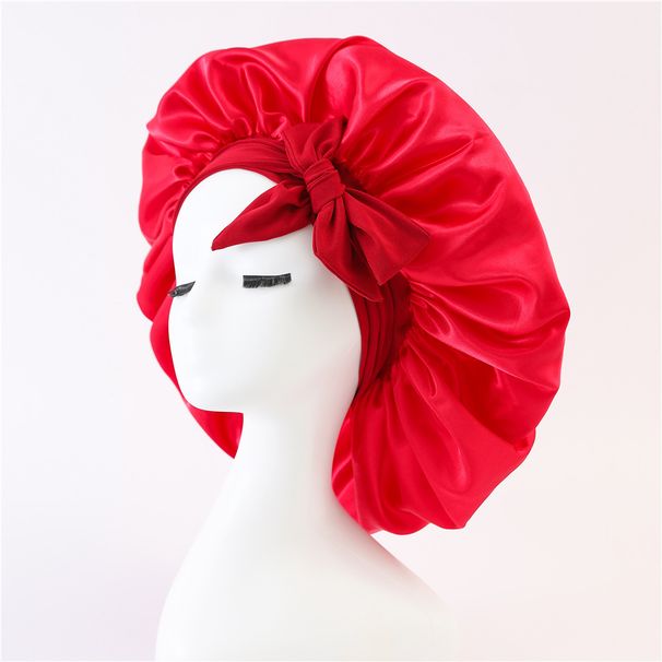 Women's Satin Sleep Cap With Leopard Print Bow - Soft & Breathable Hair Protection For All Seasons Care Wide Brim Hat Women's Headscarf Nightcap_viptrois.com