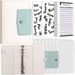 A6 Loose Leaf Macaron Notebook Pu Detachable Refill Cash Deposit Budget Savings Handbook_viptrois.com