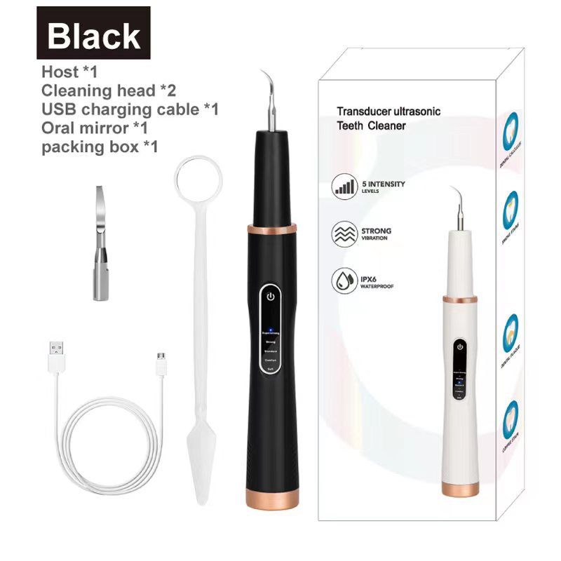 Household ultrasonic electric dental cleaner for removing cleaning tartar, whitening teeth, and rinsing teeth_viptrois.com