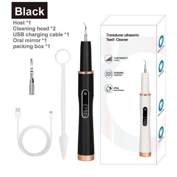Household ultrasonic electric dental cleaner for removing cleaning tartar, whitening teeth, and rinsing teeth_viptrois.com