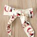 Christmas Children's spring and fall girls' long-sleeved Santa Claus dress + headscarf two-piece children's outfit ins_viptrois.com