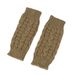Unisex Twist gloves knitted wool half-fingered sleeves students write computer open-fingered gloves cross-border wool gloves_viptrois.com