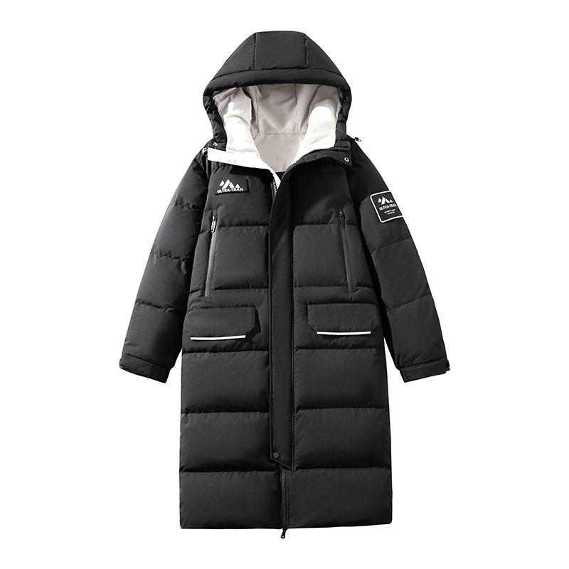 750FP Long Puffer Coat – Windproof Hooded Down Jacket (S-3XL, 90% White Duck Fill, Oversized Fit, Polyester Shell)_viptrois.com