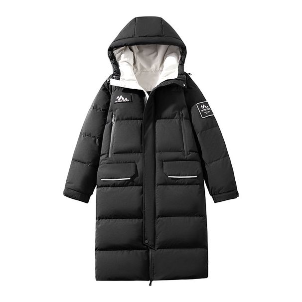 750FP Long Puffer Coat – Windproof Hooded Down Jacket (S-3XL, 90% White Duck Fill, Oversized Fit, Polyester Shell)_viptrois.com