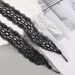 Shoe Accessories personality fashion canvas shoes leather shoes black white camel elastic shoelaces_viptrois.com