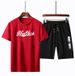 Men's Clothing 2024 Short-sleeved T-shirt T-shirt Summer short embroidery sports suit sportswear large size men's two-piece suit_viptrois.com