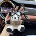 Bag Charms Pilot Panda Cute Plush Pendant Keychain Bag Pendant Panda Plush Doll Back Clip Gift_viptrois.com