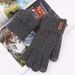 Wool touch screen gloves Warm knit half-finger gloves and fleece jacquard gloves_viptrois.com