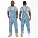 Stylish Men's Suspender Denim Jumpsuit Ripped Jeans Trousers_viptrois.com