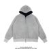 Loom RDJ European And American Style Color-Block Cardigan Men's Fashion Brand High-End Hooded Loose Heavy Zipper Sweatshirt_viptrois.com