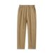 Men's Vintage Washed Cotton Cargo Pants – Classic Straight-Leg Workwear With Multi-Pockets (Black/Charcoal/Khaki/Heavyweight Options)_viptrois.com