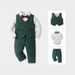 Christmas children's suit Baby Christmas Eve dress snowflake velvet vest long sleeve boy suit three-piece set_viptrois.com