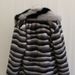 Luxury Faux Fur Coat For Men With Big Fox Collar, Long Winter Jacket, Relaxed Fit, V-Neck, Side Pockets, Zebra Print, S-6XL_viptrois.com
