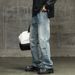 Men's Clothing Workwear Jeans Loose Straight Pants Wide Leg Pants Boys Mopping Pants Street Fashion Casual Trousers_viptrois.com