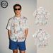 British Style Loose Cuban Collar Shirt Men's Short Sleeves Niche Trendy Casual Shirt Vacation Wear_viptrois.com