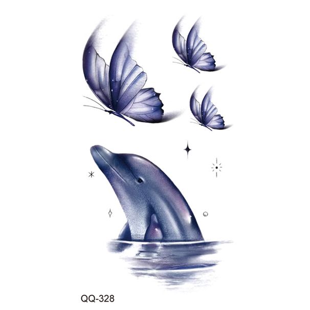 Q 321-360 Small fresh waterproof tattoo sticker set any combination_viptrois.com